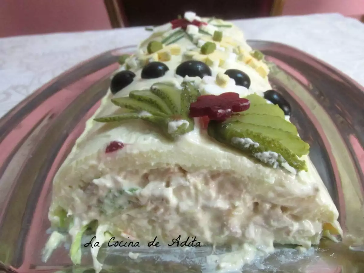 Brazo de puré de patatas, relleno de mariscos - foto 8