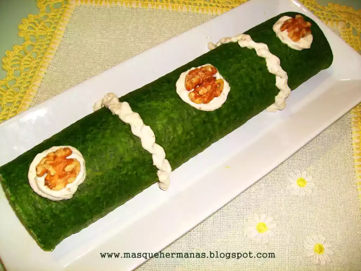 BRAZO GITANO DE ESPINACAS, QUESOS Y NUECES - foto 9