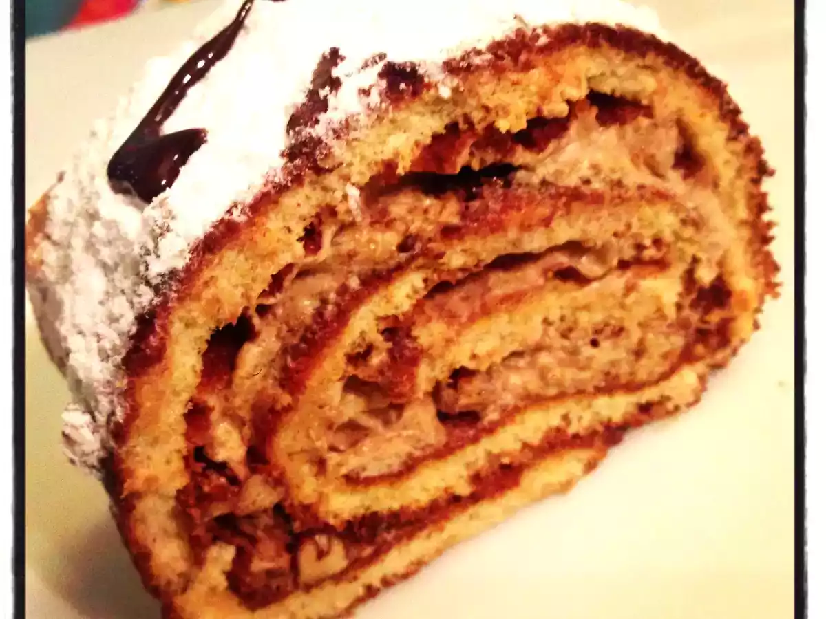 Brazo nevado de crema de café con nueces - foto 2