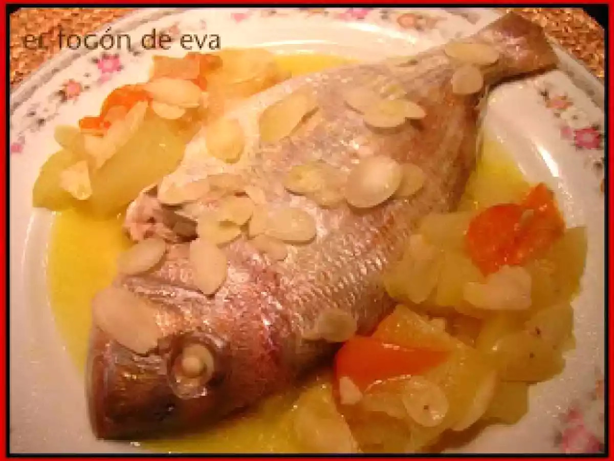 Brecas al horno de la chef