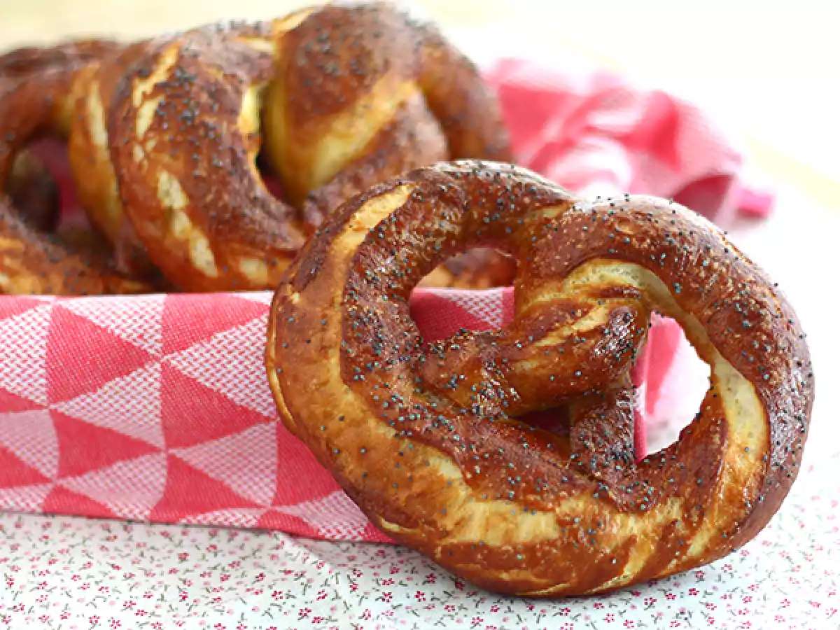 Bretzels, pretzels alemanes caseros