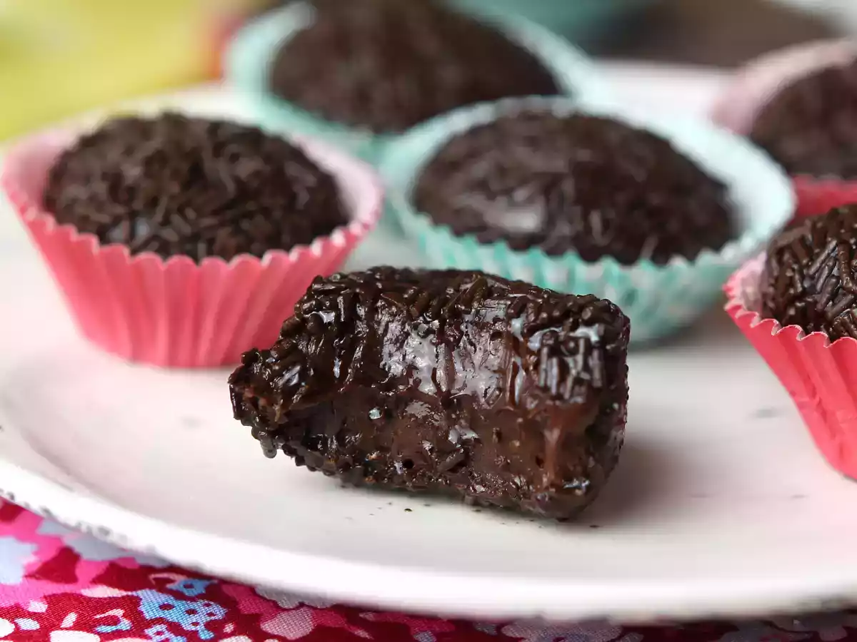 Brigadeiro fit con proteína whey: todo el placer del chocolate, sin remordimiento