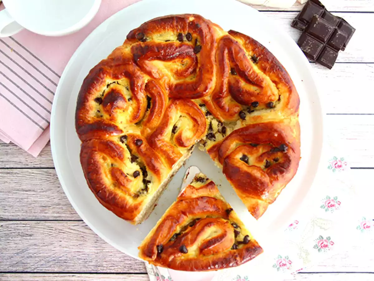 Brioche chinois de crema pastelera y chocolate - foto 4