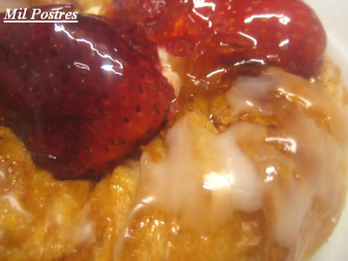 Brioche danés con crema y fresas - foto 4