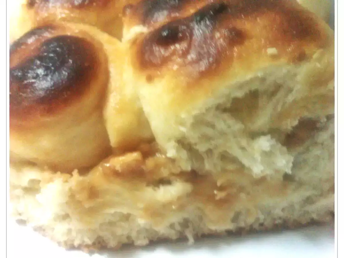 Brioche de Suero de Yogur relleno de Turrón - foto 3