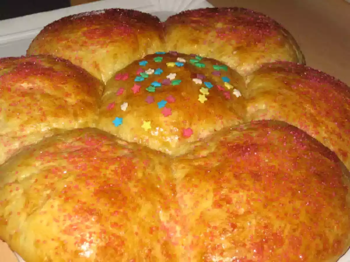 Brioche flor de naranja y chocolate.