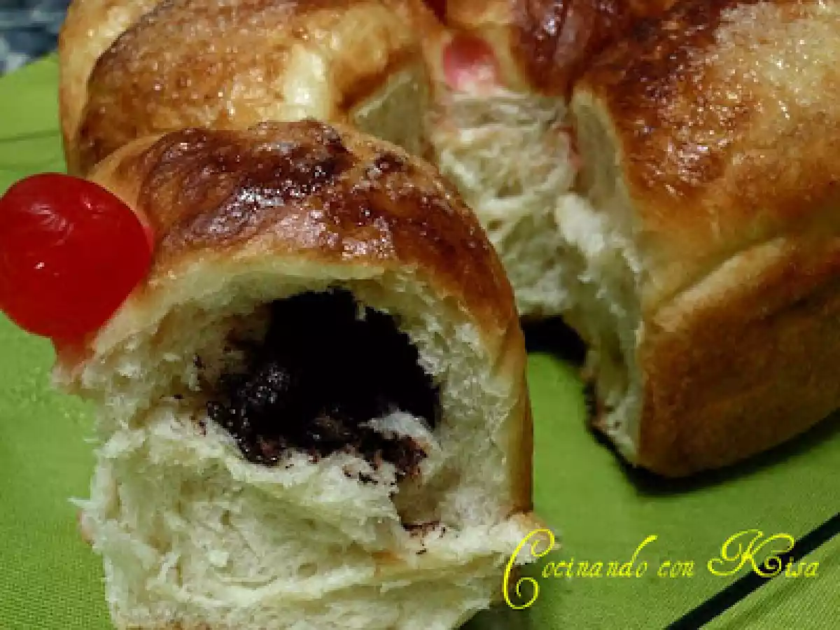 Brioche Portugues Relleno de Chocolate (fussioncook) - foto 2