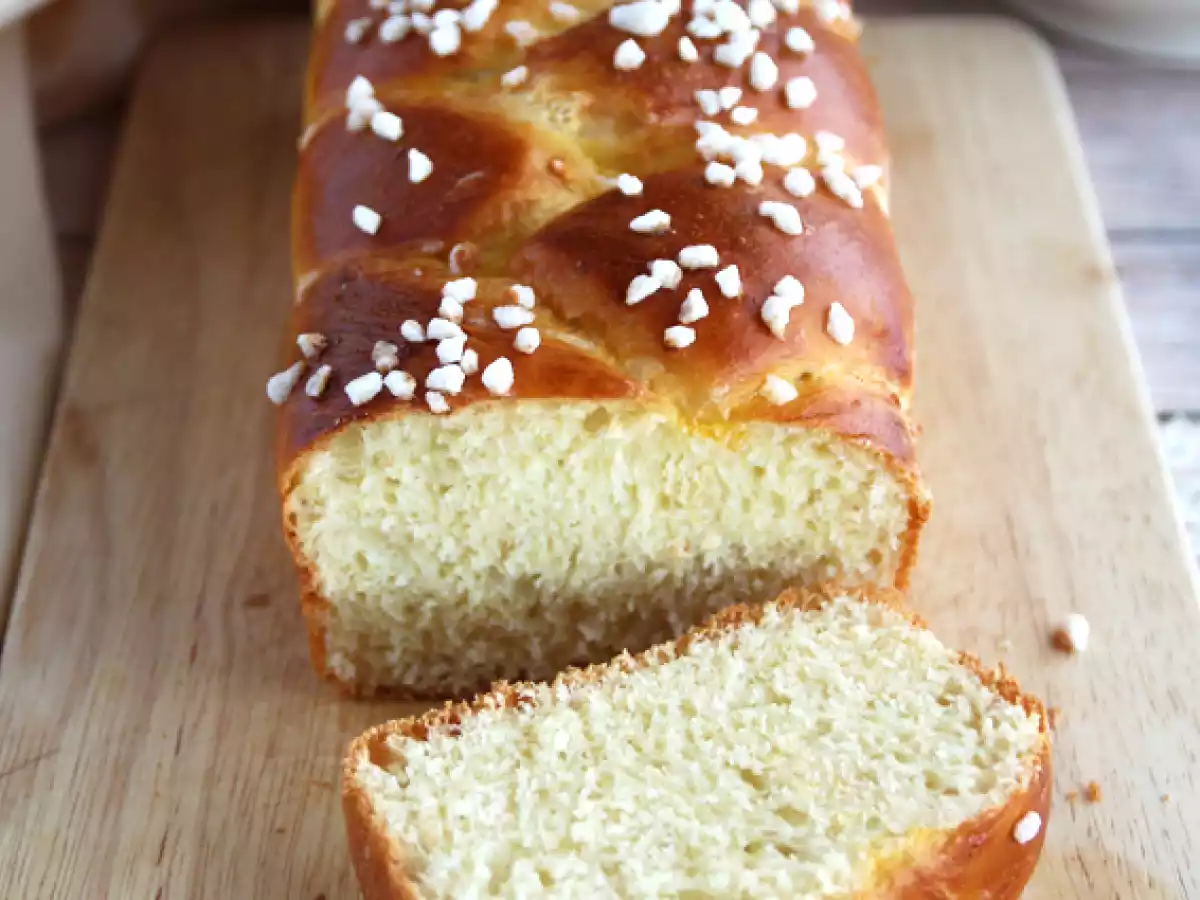 Brioche sin mantequilla esponjosa