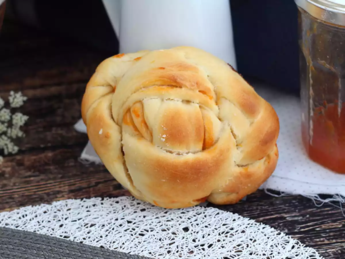 Brioches trenzados de albaricoque - foto 3