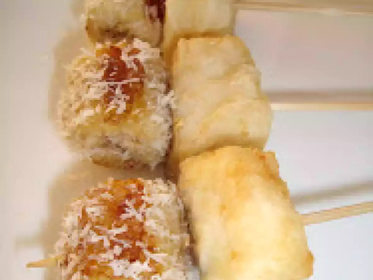 Brocheta de bacalao