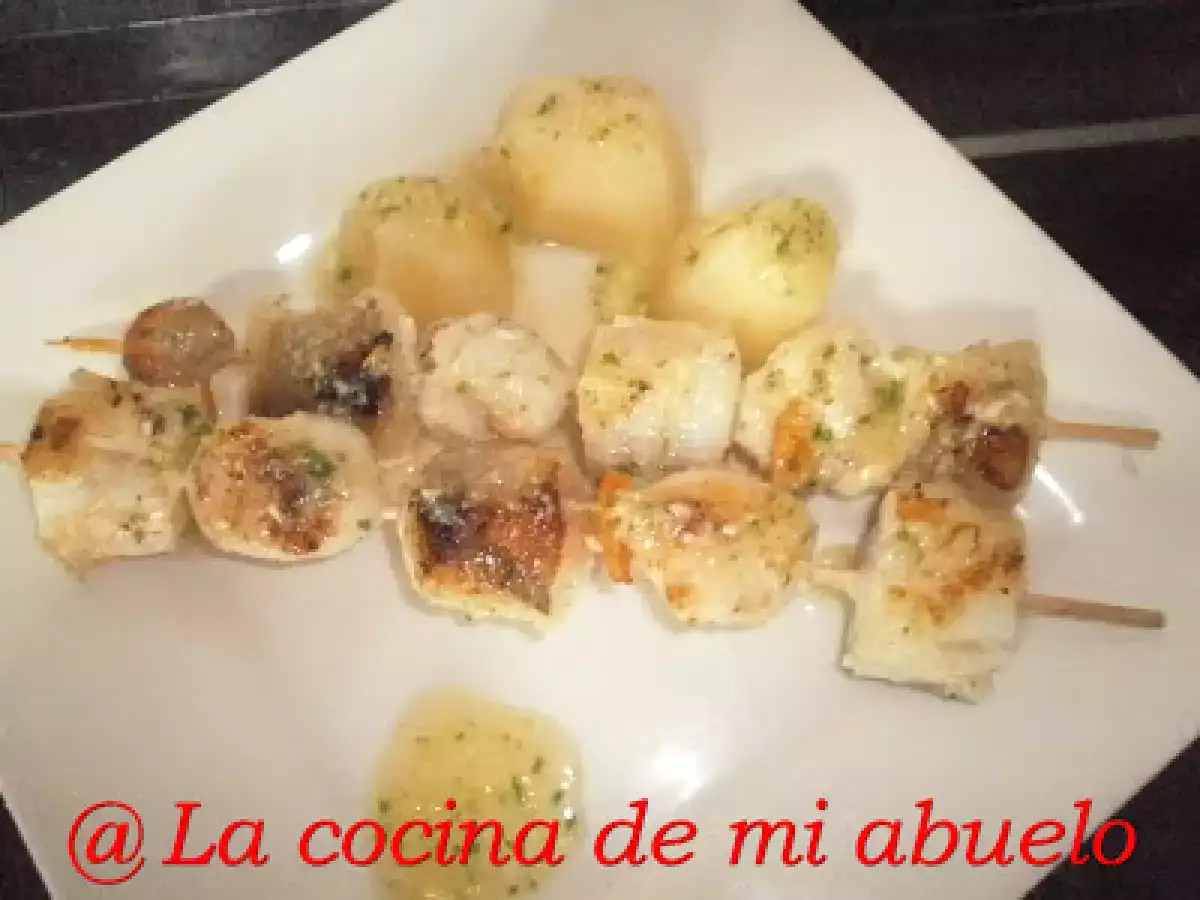 Brocheta de rape y vieiras - foto 2
