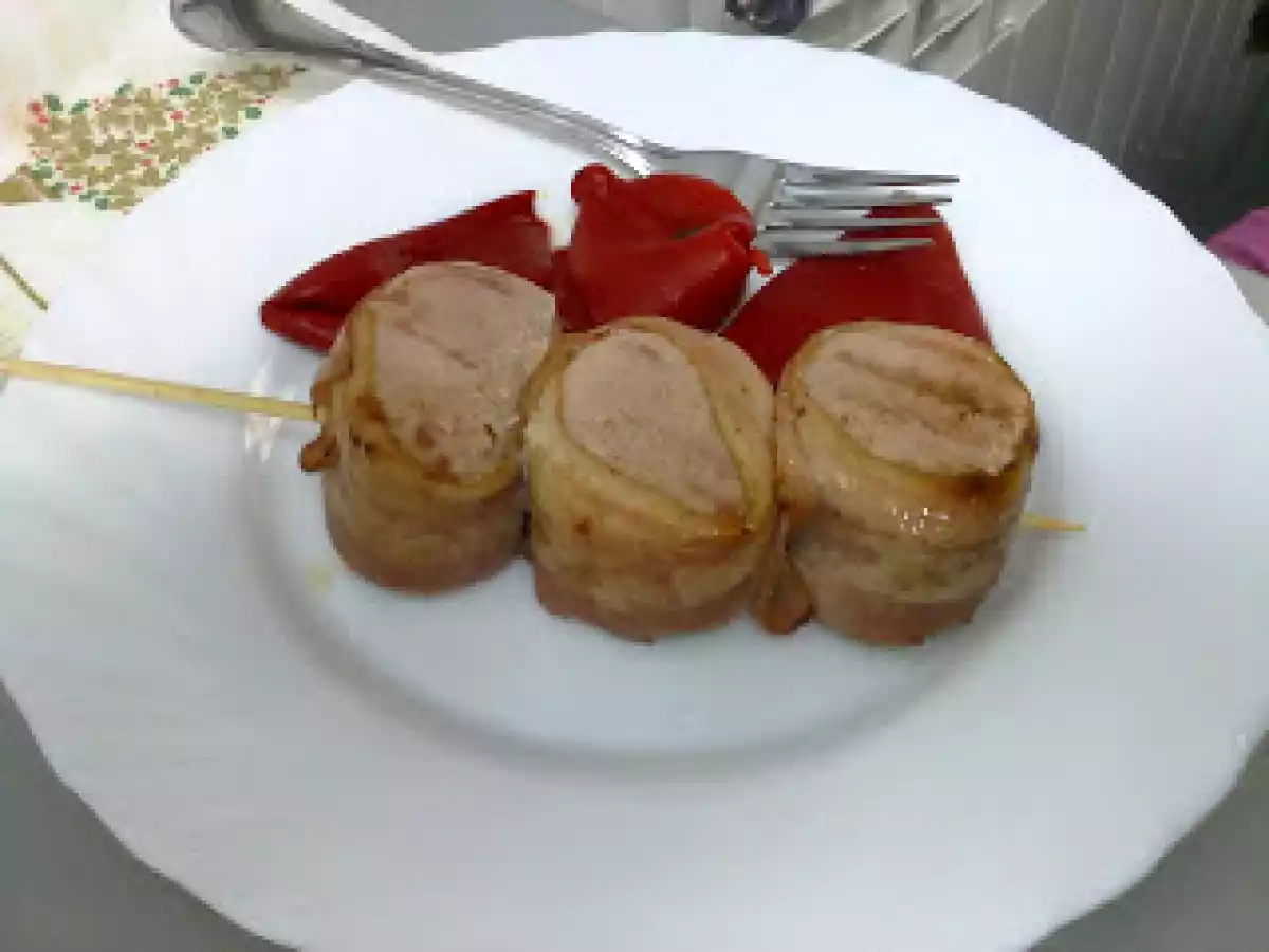 BROCHETA DE SOLOMILLO CON BACON