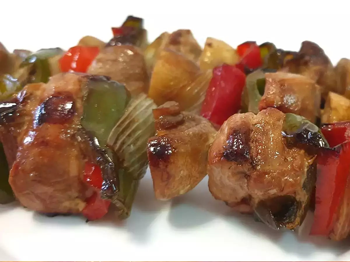 Brochetas de cerdo