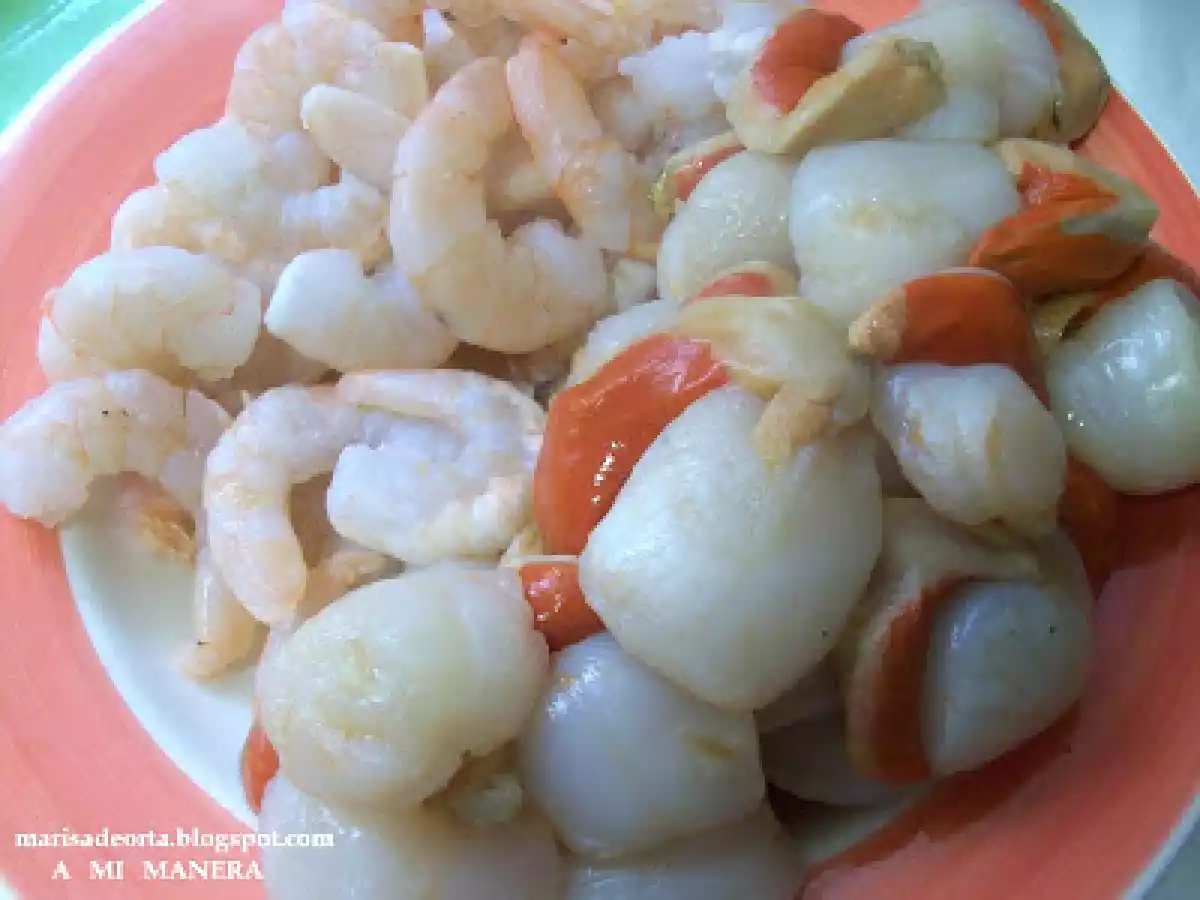 BROCHETAS DE LANGOSTINOS Y VIEIRAS - foto 2