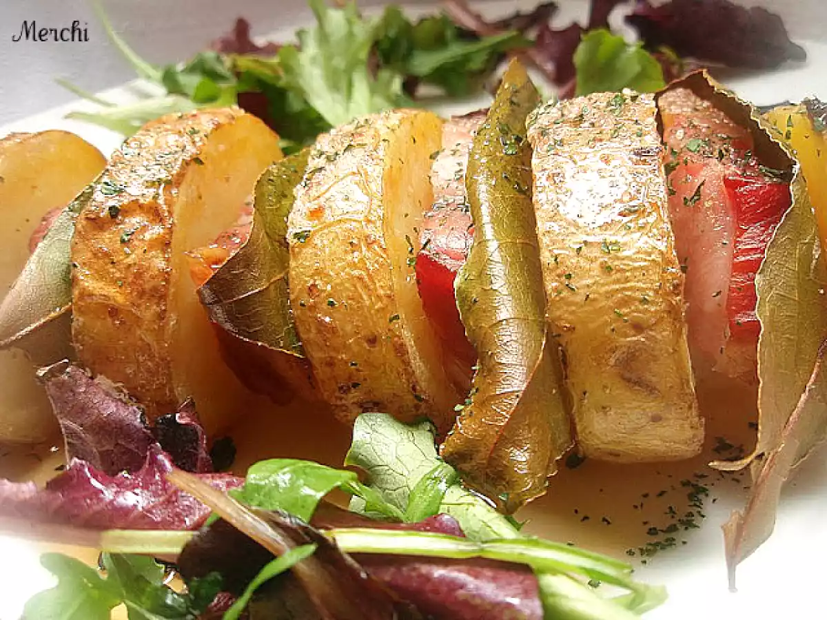 Brochetas de patata con aceite de guindilla y cardamomo - foto 4