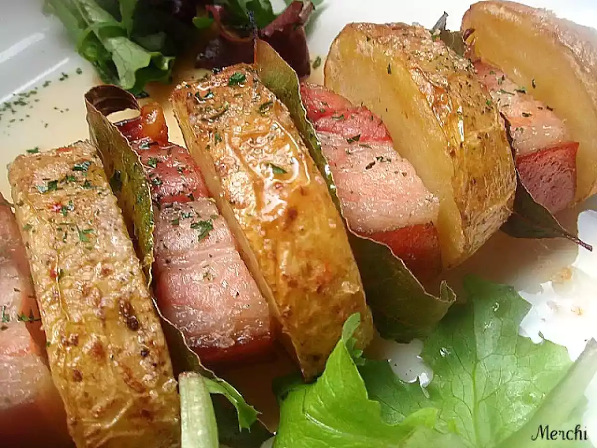 Brochetas de patata con aceite de guindilla y cardamomo - foto 5