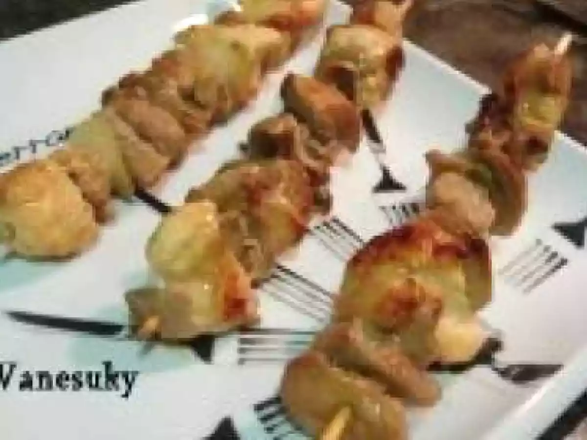 Brochetas de pavo