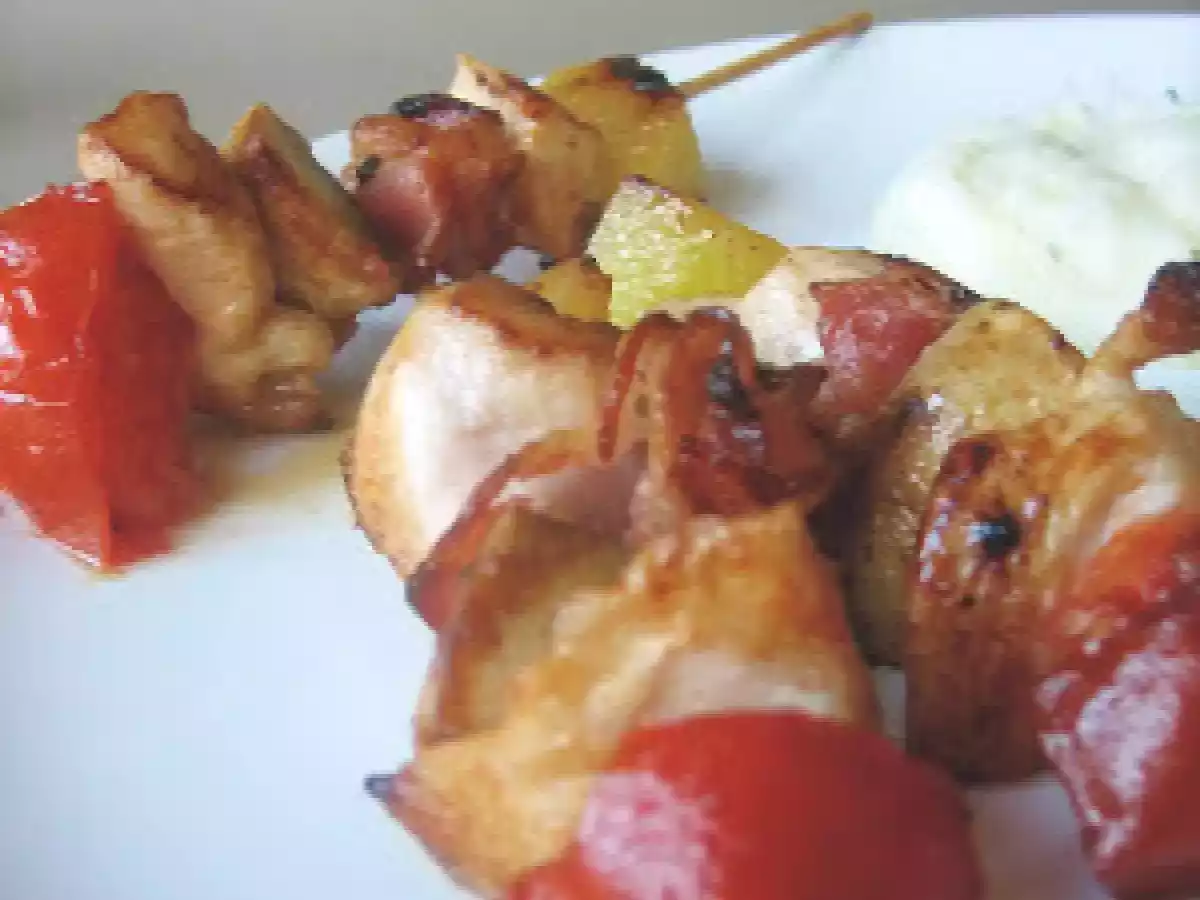 Brochetas de pollo