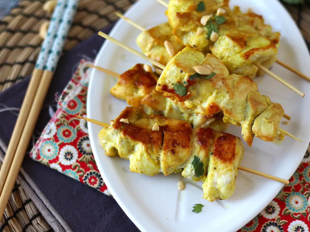 Brochetas de pollo con salsa satay, ¡un viaje culinario a Asia! - foto 3
