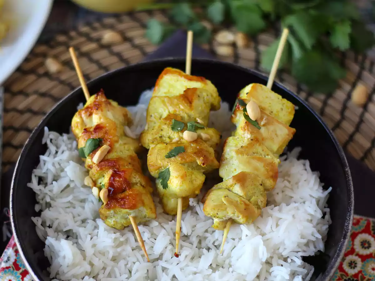 Brochetas de pollo con salsa satay, ¡un viaje culinario a Asia! - foto 5