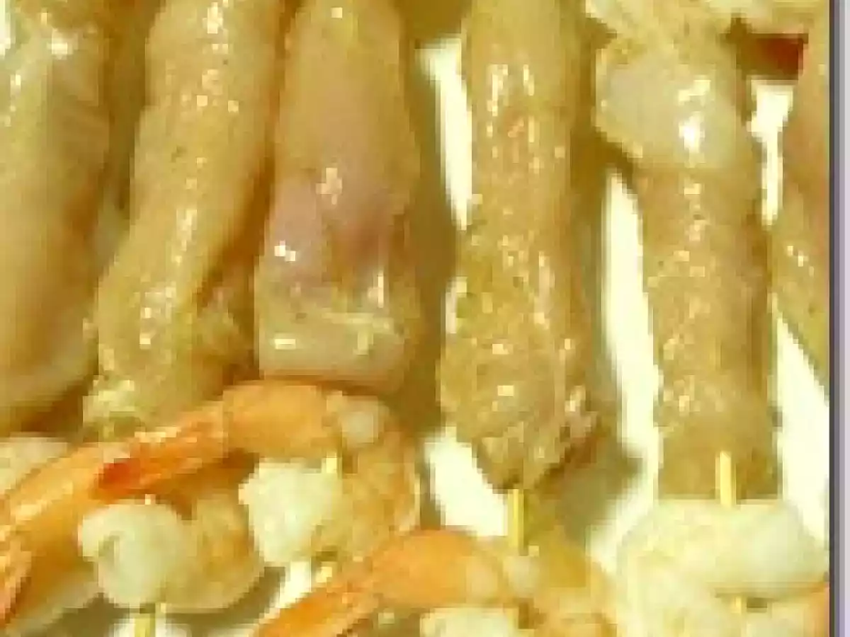 Brochetas de pollo y camarón - foto 2