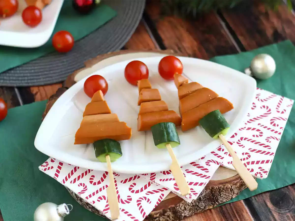 Brochetas de salchichas, especial Navidad - foto 4
