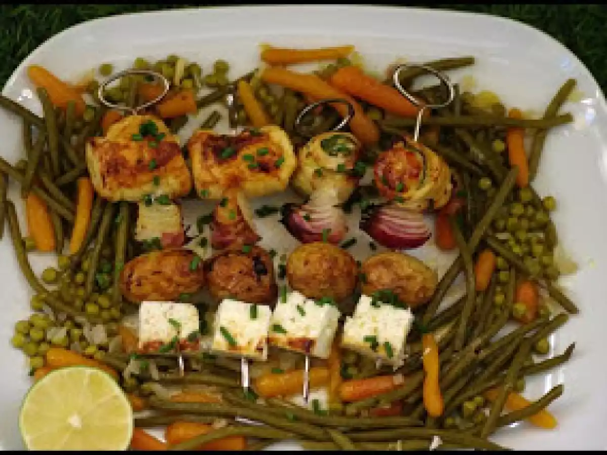 Brochetas rollito de pollo y calabacín - foto 2