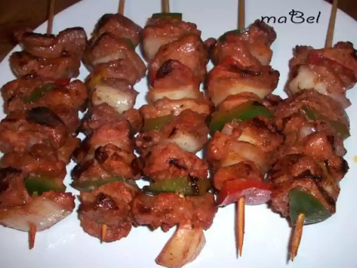 Brochette de cerdo Brochetas ( y un truquito)