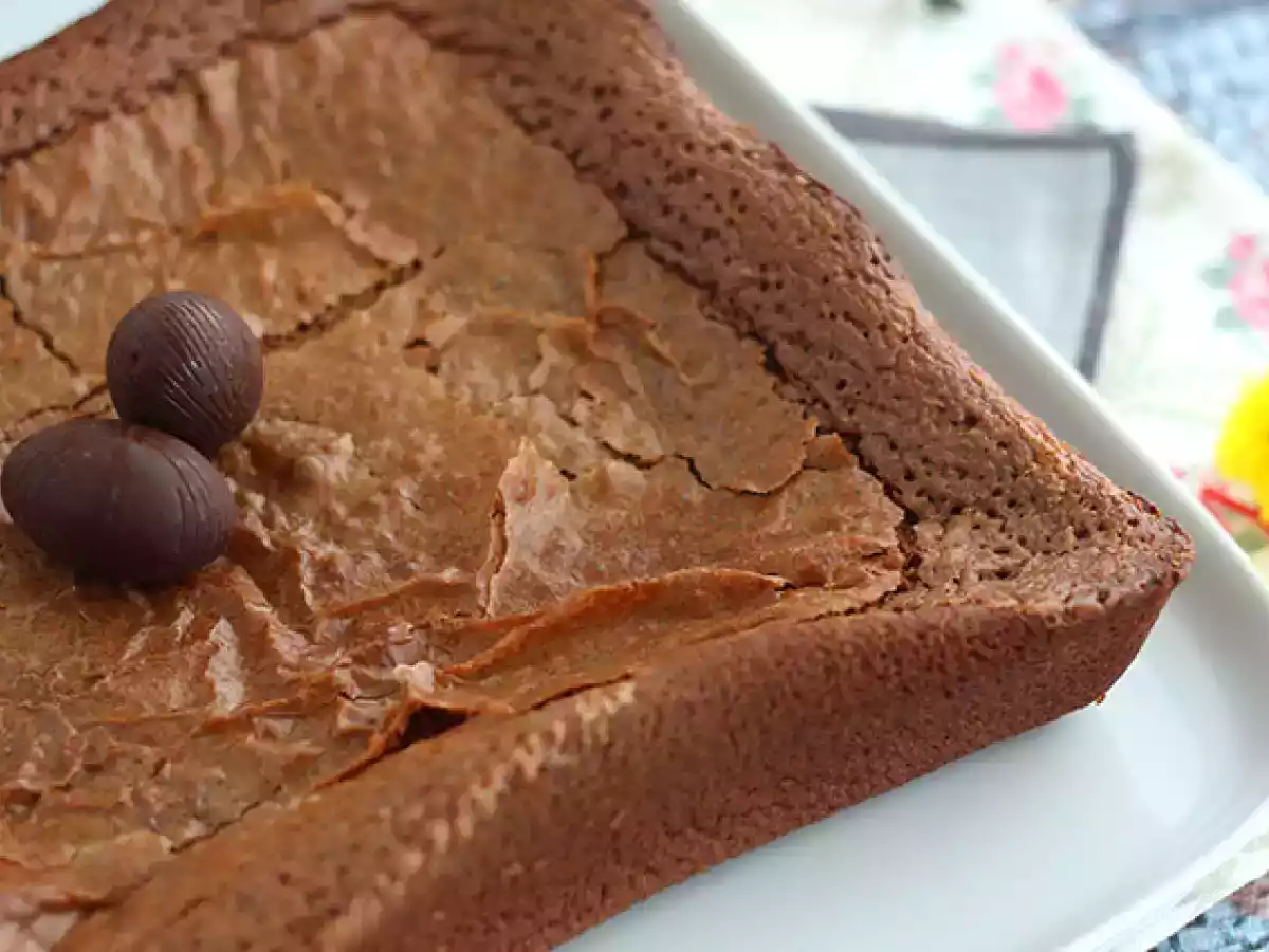 Brownie con restos de chocolate de Pascua - foto 3
