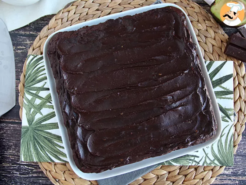 Brownie de aguacate y chocolate sin mantequilla - sin lactosa - foto 4