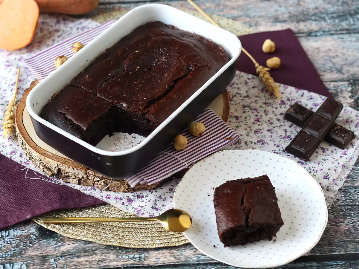 Brownie de boniato sin mantequilla ni aceite - foto 6