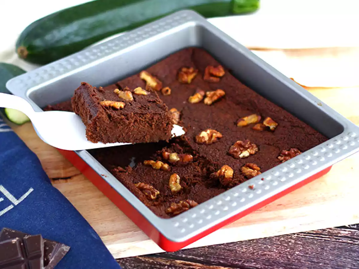 Brownie de calabacín (extra esponjoso)