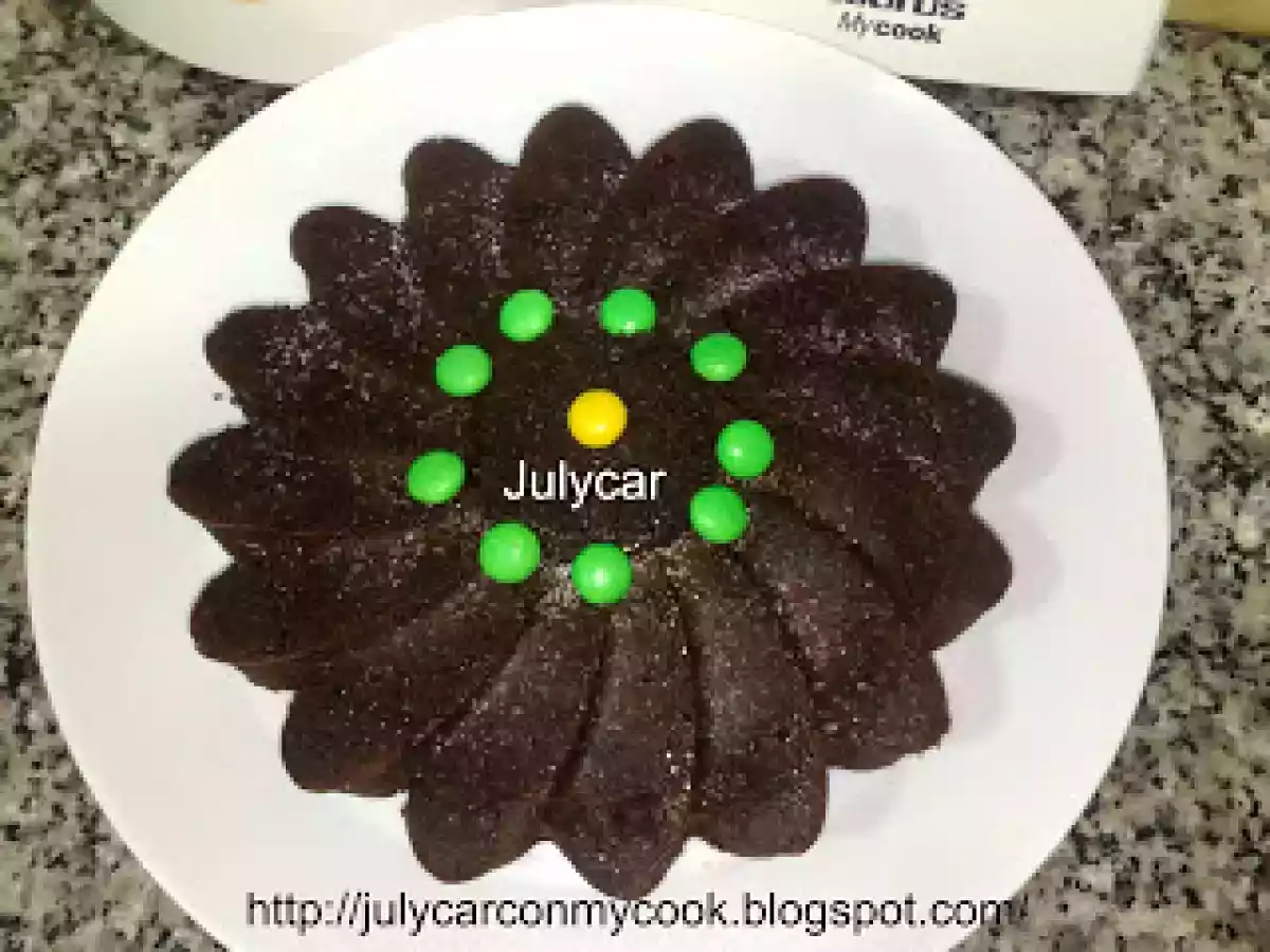 Brownie de chocolate al microondas light