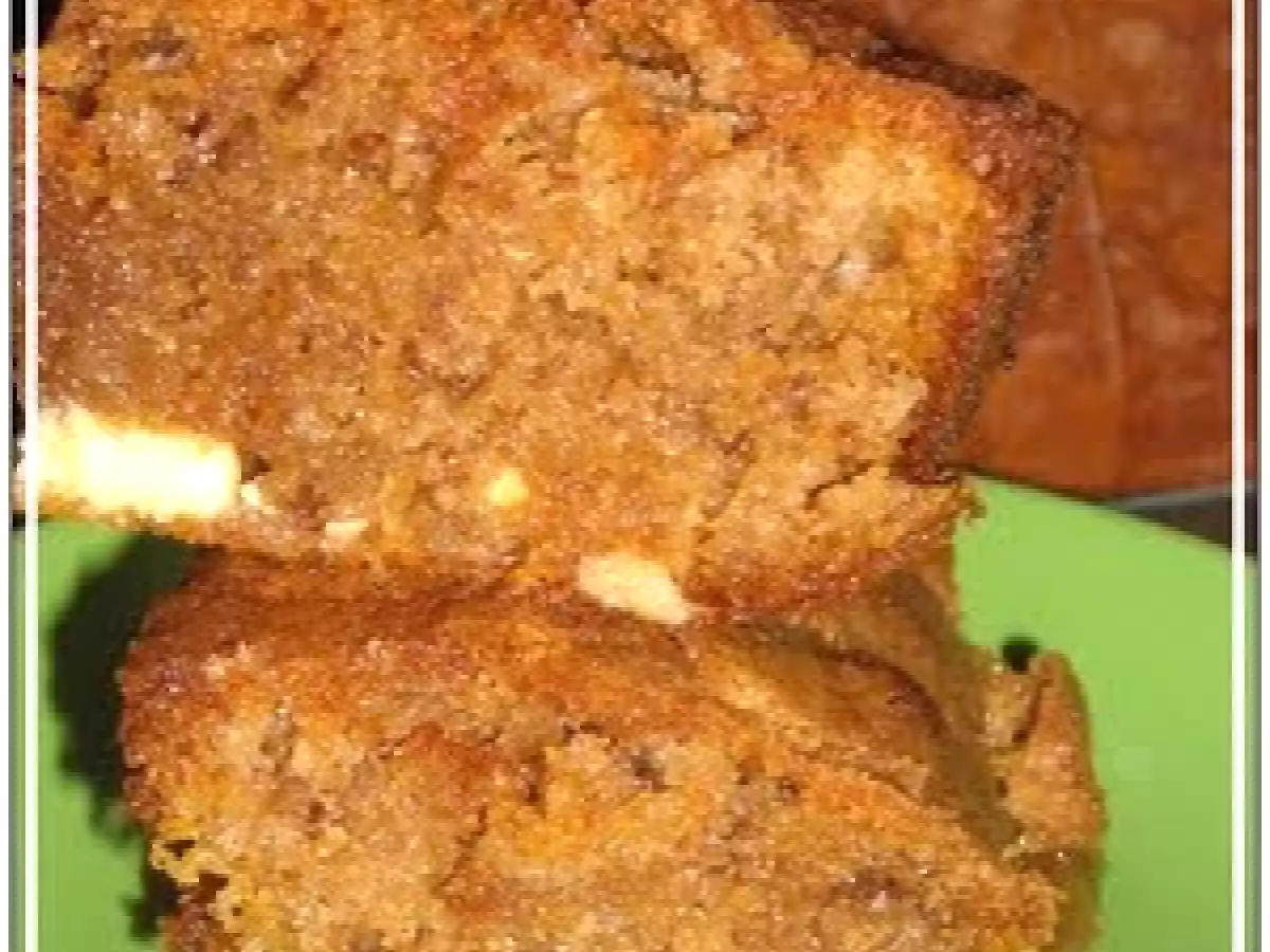 Brownie de chocolate blanco