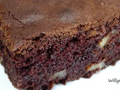 Brownie de chocolate y nueces americano - Receta Petitchef