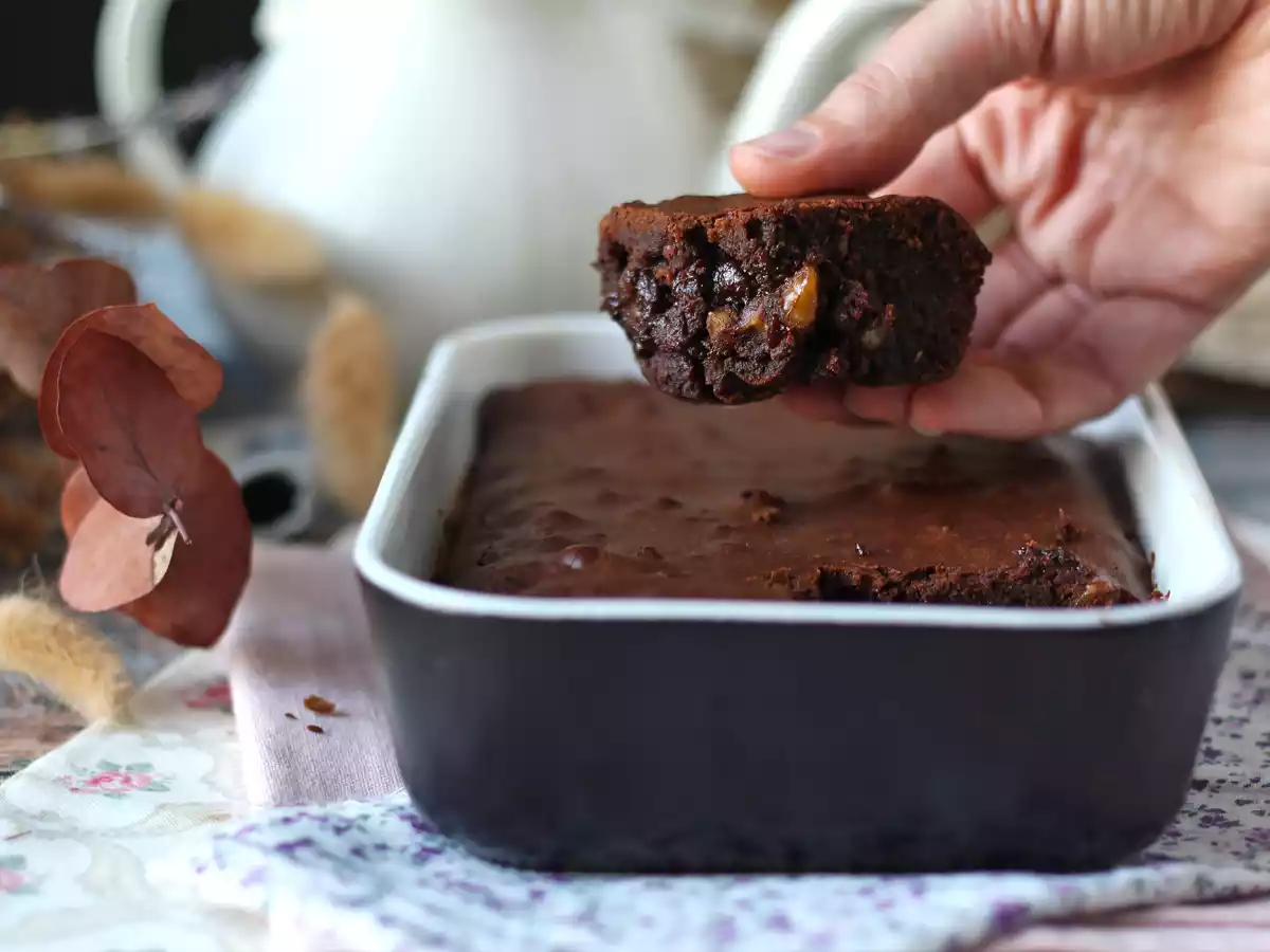 Brownie de chocolate y nueces en Freidora de aire