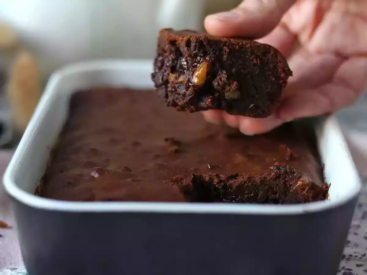 Brownie de chocolate y nueces en Freidora de aire - foto 4