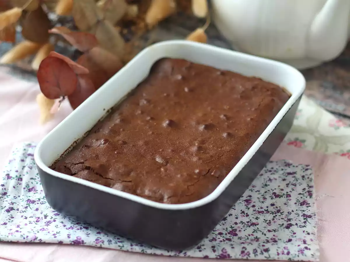 Brownie de chocolate y nueces en Freidora de aire - foto 6