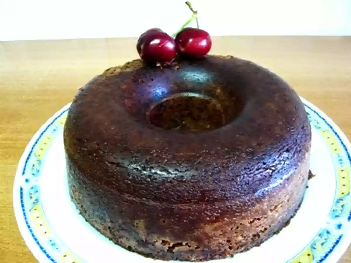 Brownie de chocolate y nueces (Microondas)