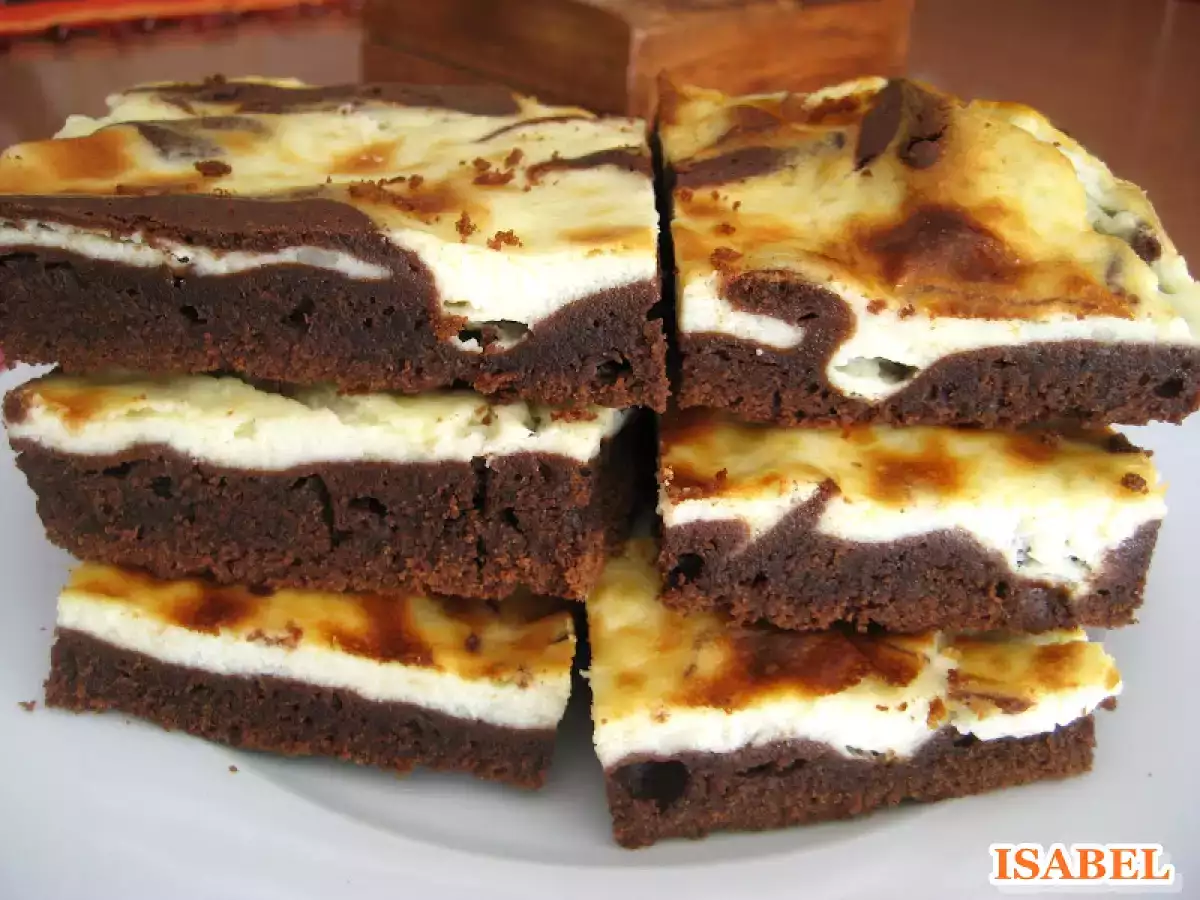 Brownie de queso