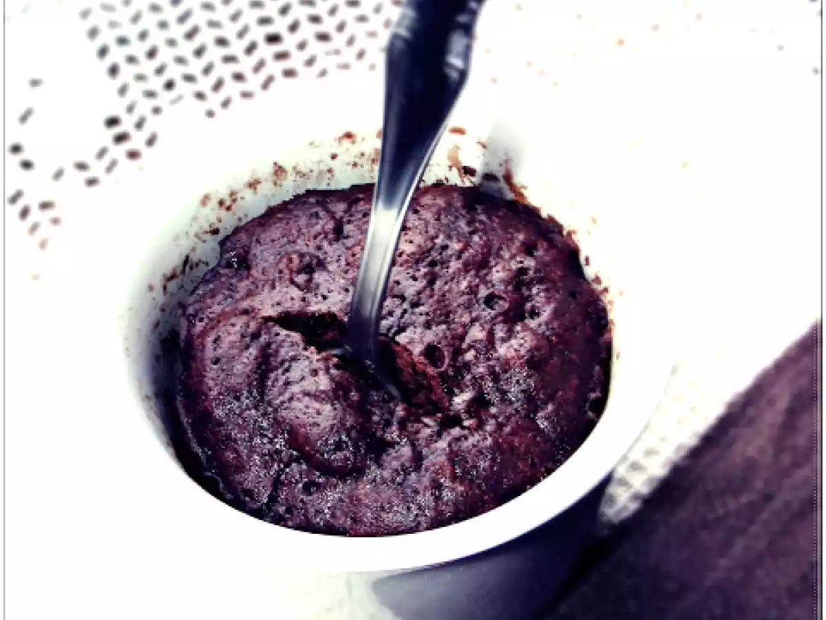 Brownie en taza (¡y en el microondas!)