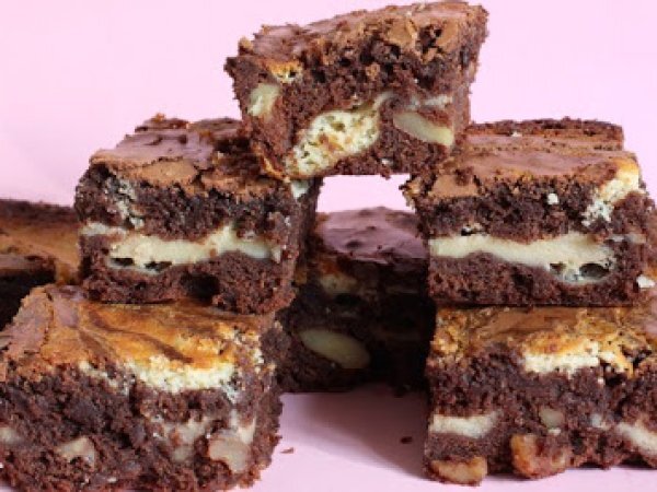 Brownies con Queso Cremoso