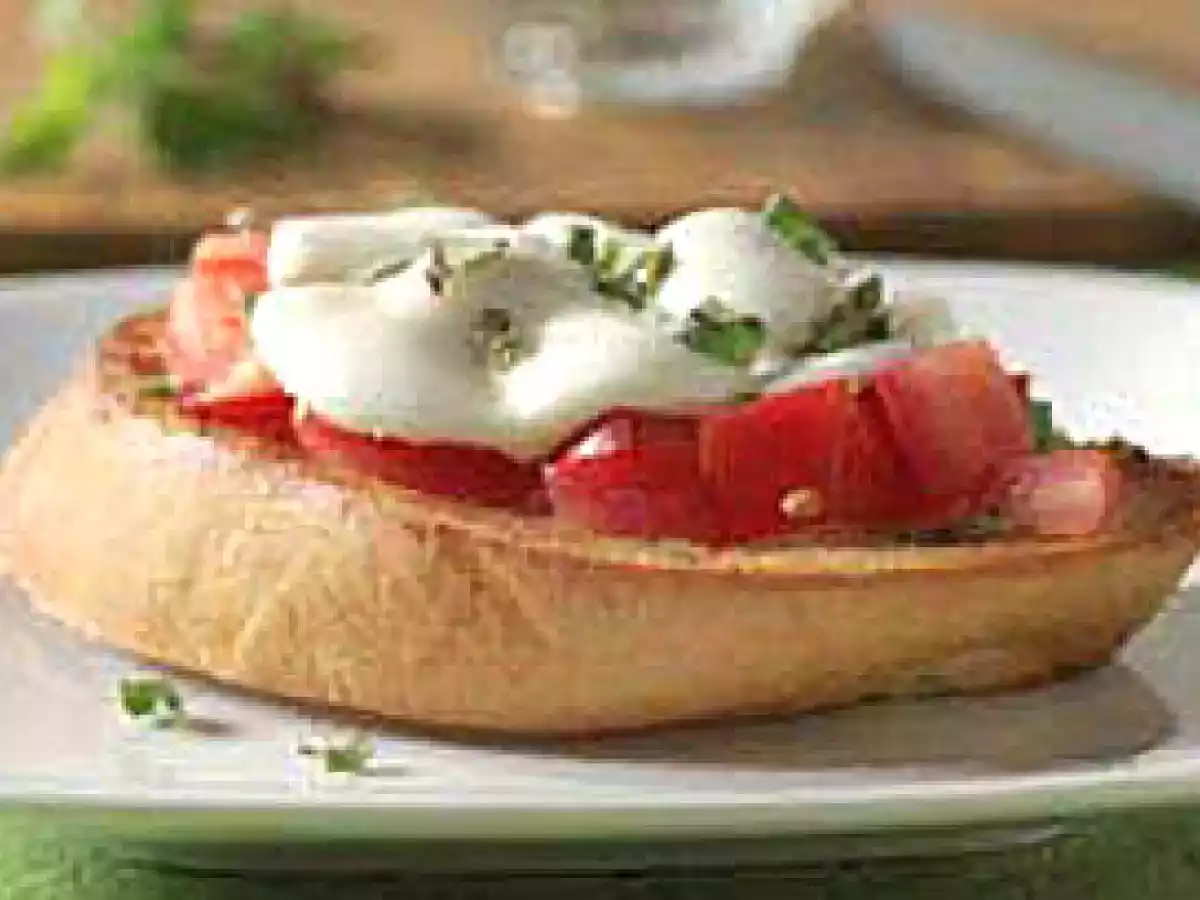Bruschetta De Tomate Y Mozzarella