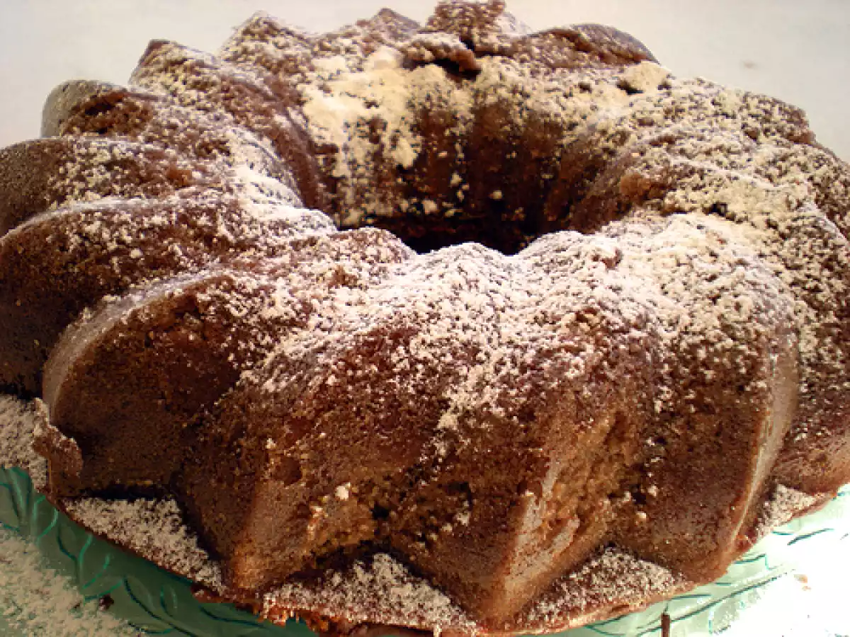 Budin de chocolate con almendras. Paso a paso