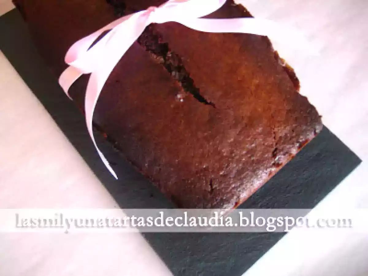 Budín de chocolate perfumado con naranja