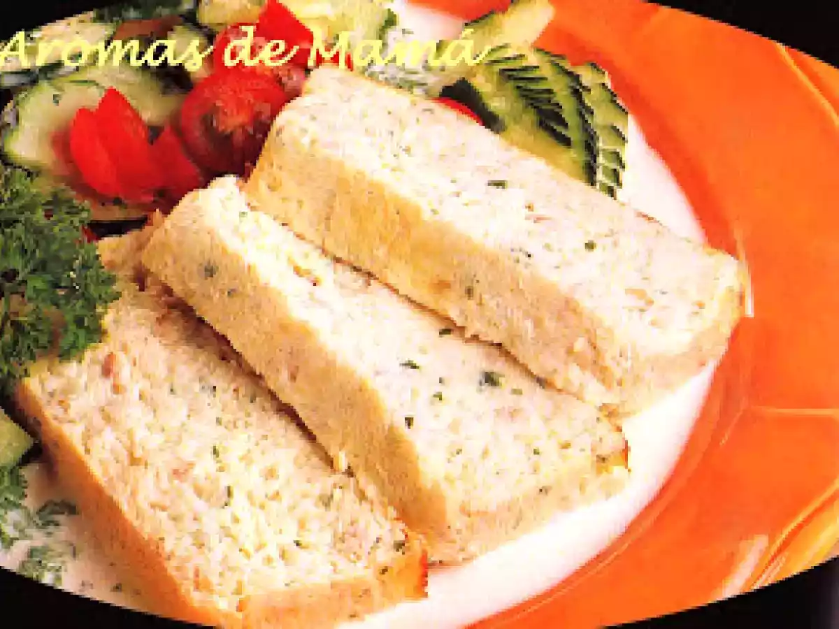 Budín de pescado y queso crema