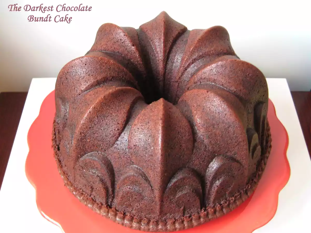 Bundt Cake de chocolate negro