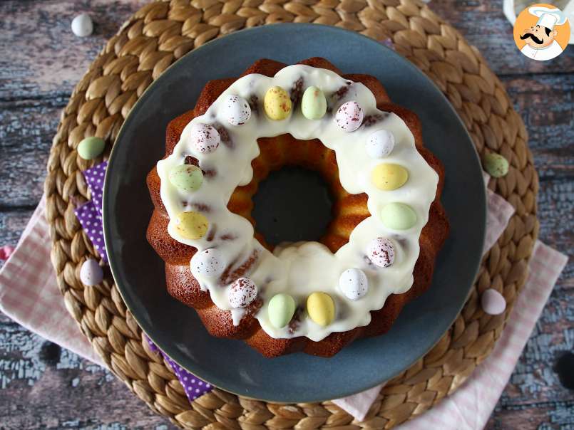 Bundt cake de Pascua con sabor a limón y chocolate blanco, foto 6