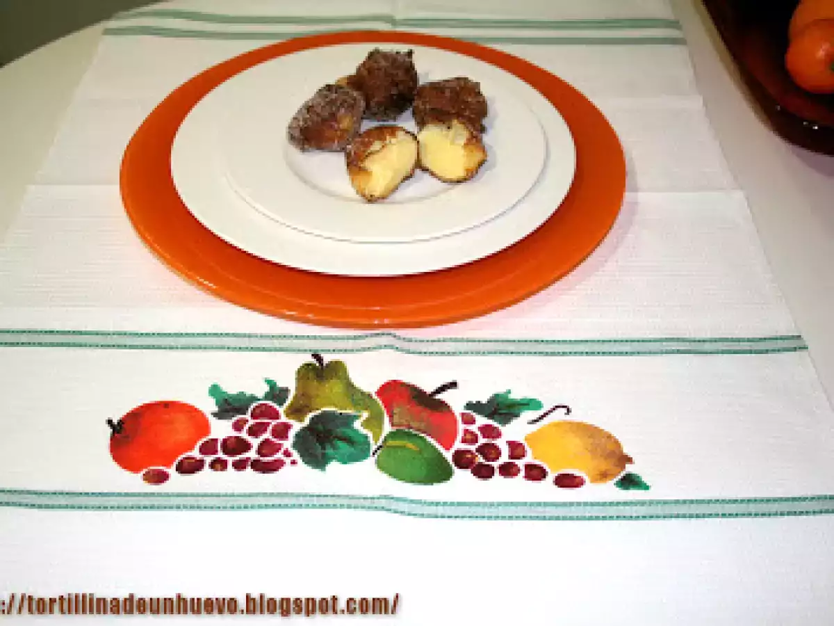 Buñuelos con crema de naranja, regalo y premio!