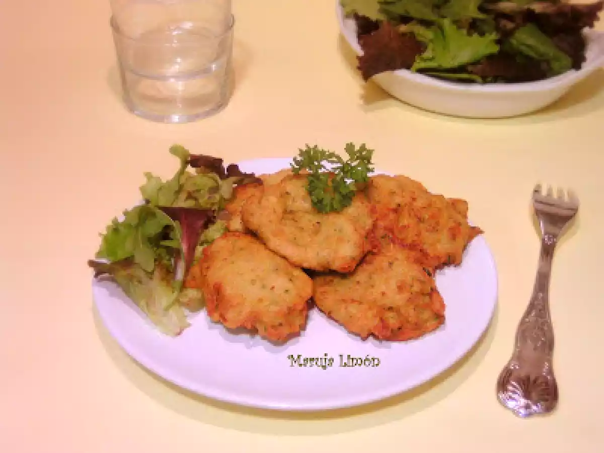 Buñuelos de calabacín con queso gorgonzola
